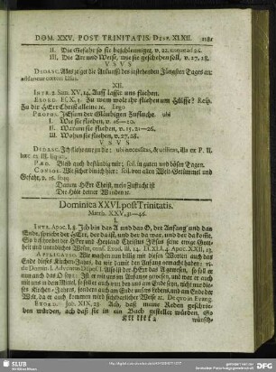 Dominica XXVI. post Trinitatis. Matth. XXV. 31 - 46.