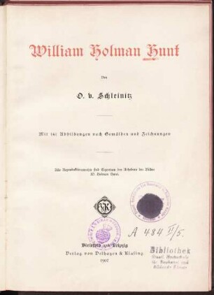 William Holman Hunt : mit 141 Abbildungen nach Gemälden und Zeichnungen