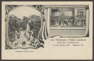 Ansichtskarte „Carl Winkelmanns Victoria-Conditorei“, Yorckstraße 80 [3/3]