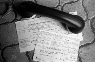 Barzahlung der vom Fernmeldeamt Karlsruhe erstellten Telefonrechnungen