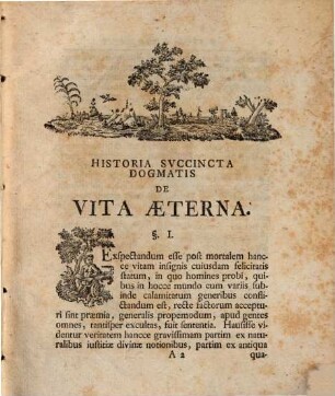 Historia succincta dogmatis de vita aeterna