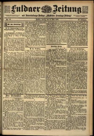Ausgabe vom Freitag, den 11. Mai 1900.