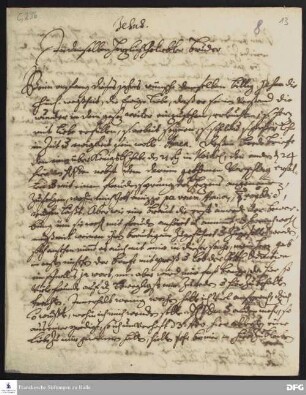 Brief von Justus Samuel Scharschmidt an August Hermann Francke.