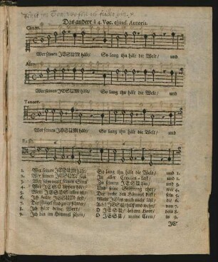 Das andere a 4. Voc. eiusd. Autoris.