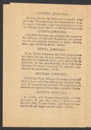 Cuarta jornada.