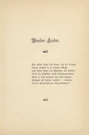 Wander-Lieder