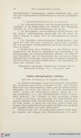 Färben lichtempfindlicher Schichten