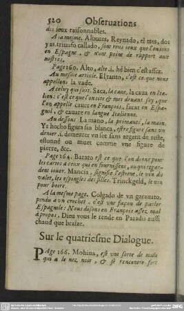 Sur Le quatriesme Dialogue