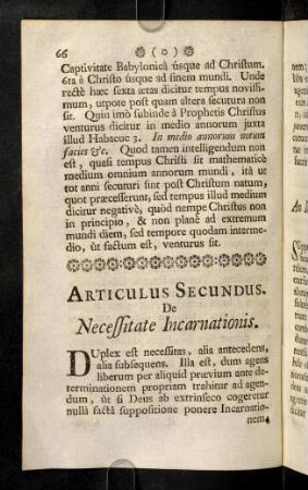 66-152, Articulus Secundus