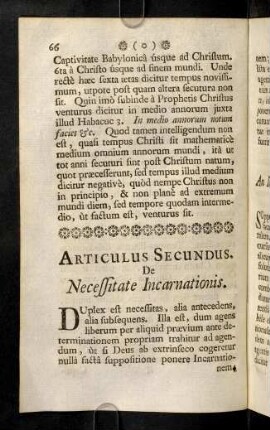 66-152, Articulus Secundus
