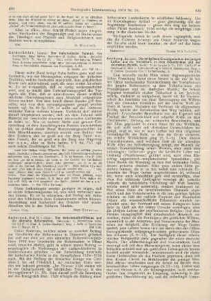 439-440 [Rezension] Andersen, Johannes Oskar, Der Reformkatholizismus und die dänische Reformation