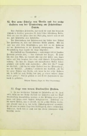 53. Sage vom treuen Stallmeister Froben