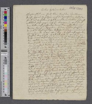 Brief an Johann Albert Heinrich Reimarus
