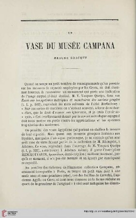 N.S. 5.1862: Un vase du musée Campana : mesure grecque