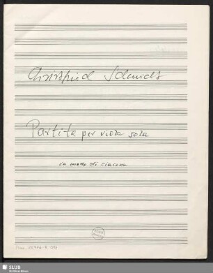 Partitas - Mus.15446-R-504 : vla