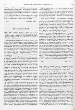 264-266 [Rezension] Neues Bibel-Lexikon