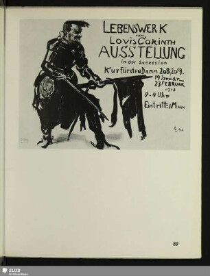 [Corinth, Lebenswerk-Ausstellung – 1913]