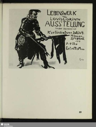 [Corinth, Lebenswerk-Ausstellung – 1913]