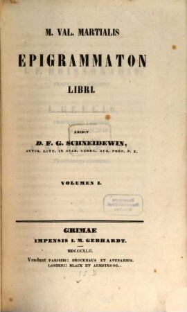 Epigrammaton libri, 1