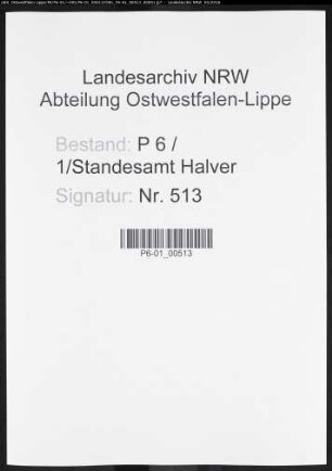 Sterberegister Standesamt Halver
