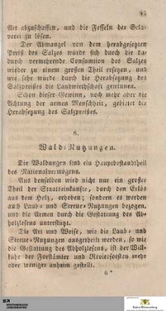 6. Wald-Nutzungen