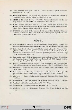 Möbel (Nr. 474-549)