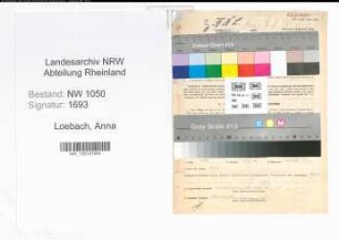 Entnazifizierung Anna Loebach , geb. 29.06.1897 ()