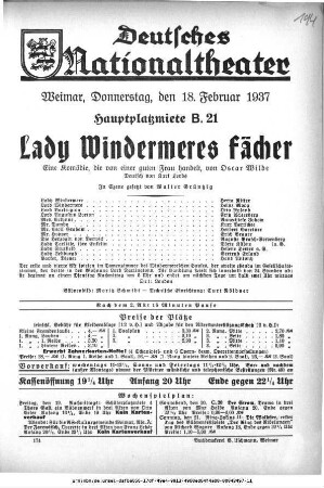 Lady Windermeres Fächer