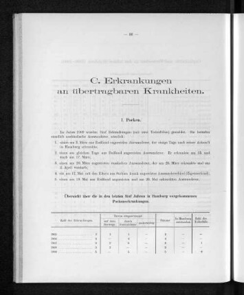 C. Erkrankungen an übertragbaren Krankheiten.
