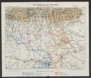 Skizze 19. Die Eroberung der Walachei vom 11. bis 25. November 1916.