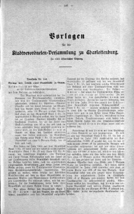 In nicht öffentlicher Sitzung. (144.), 30. Oktober 1918