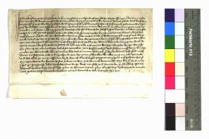 Ulrich Hesel, der von Bürgermeister und Rat der Stadt Rottweil inhaftiert und nun wieder freigelassen wurde, schwört Urfehde.