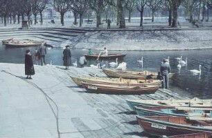 Konstanz. Gondelhafen mit Booten