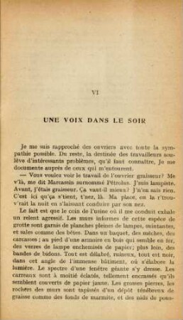 VI Une Voix Dans Le Soir