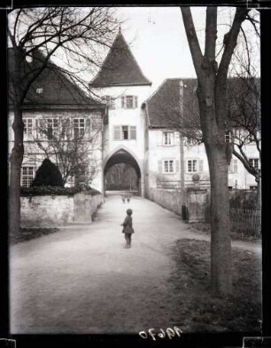 Schloß, Hofseite, Foto: Schuster April 1912