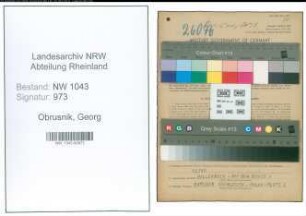 Entnazifizierung Georg Obrusnik , geb. 20.04.1895 (Kinderheimleiter)