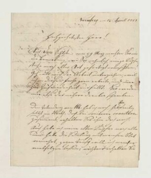 Brief von Leonhard Schlemmer an Joseph Heller