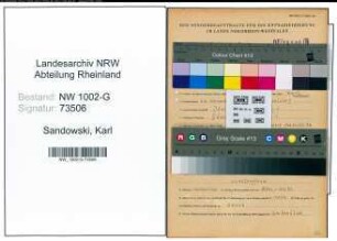 Entnazifizierung Karl Sandowski, geb. 26.11.1914 (Kraftfahrer)
