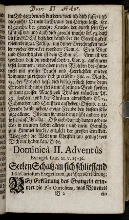 Dominica II. Adventus Evangel. Luc. 21. v. 25-36.