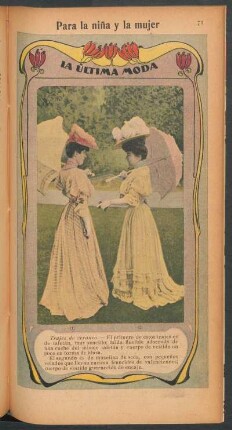 Para la niña y la mujer - La última moda [Dibujo]