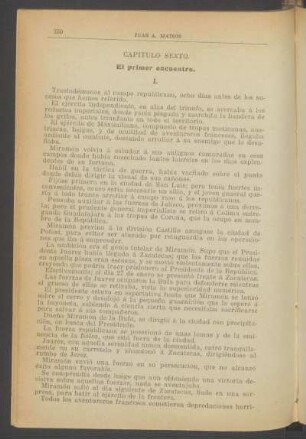 Capítulo sexto. - El primer encuentro.