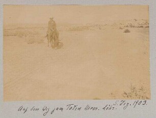 Auf dem Weg zum Toten Meer. Löhr. 5. Dez. 1903.