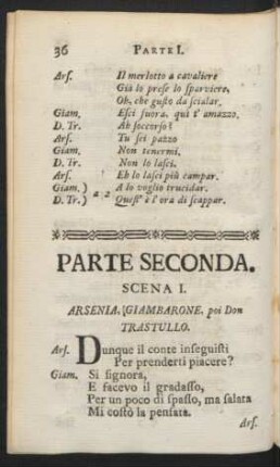 Parte Seconda. Zweyter Theil