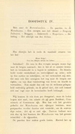 Hoofdstuk IV. Reis naar de Bovenlanden. - ...