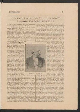 [Fotografía de] Dr. Juan Fastenrath