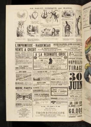 Le salon comique, par Hadol