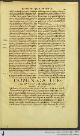 Dominica Tertia Quadragesimae.