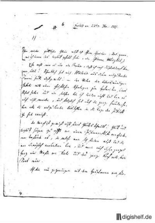 6: Brief von Wilhelm Heinse an Johann Wilhelm Ludwig Gleim