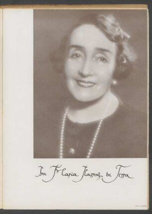 [Fotografía de] Sra. Maria Ilarraz de Terra