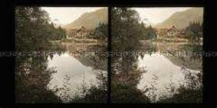 Baadersee mit Hotel, bei Garmisch